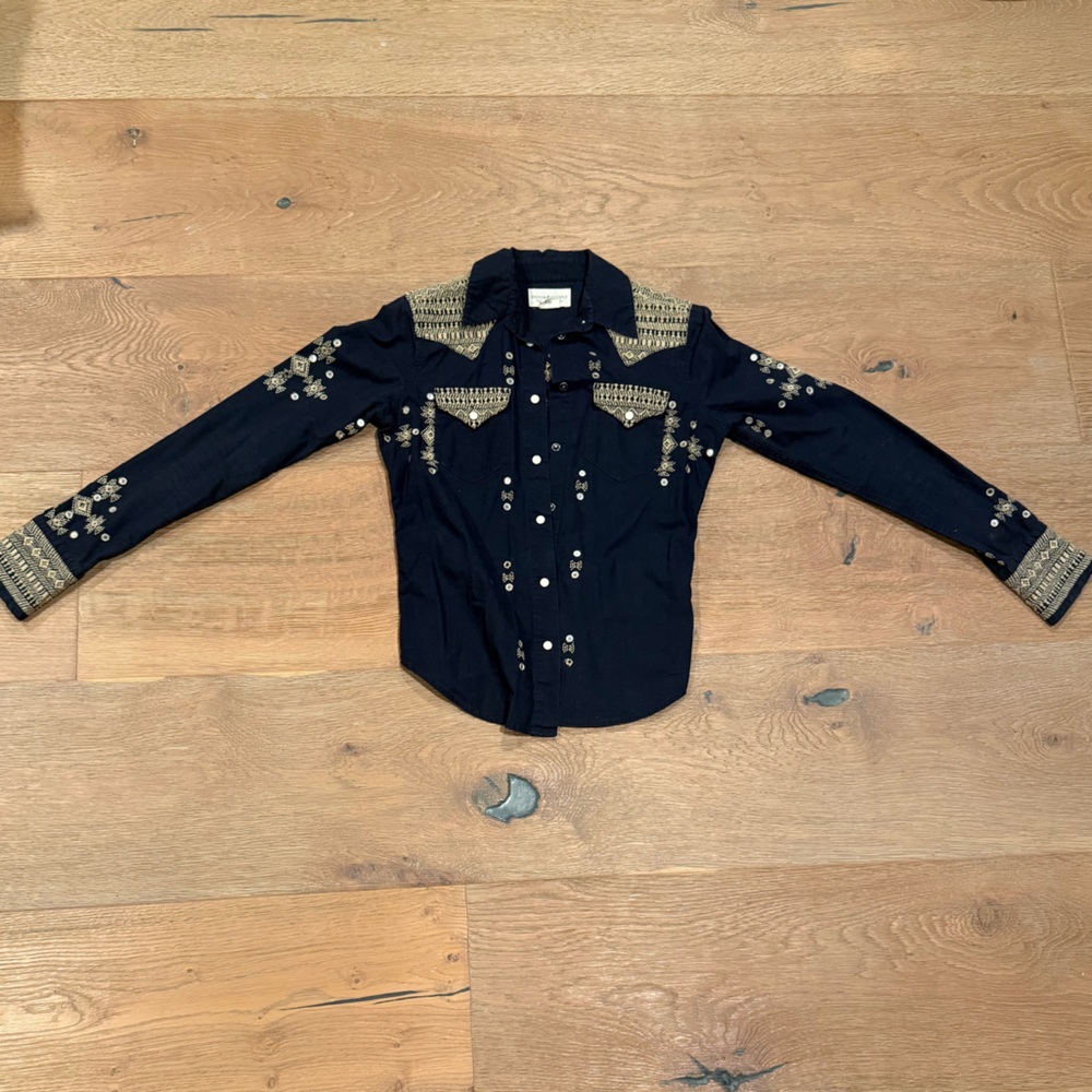 Denim & Supply Ralph Lauren Navy Embellished Shirt